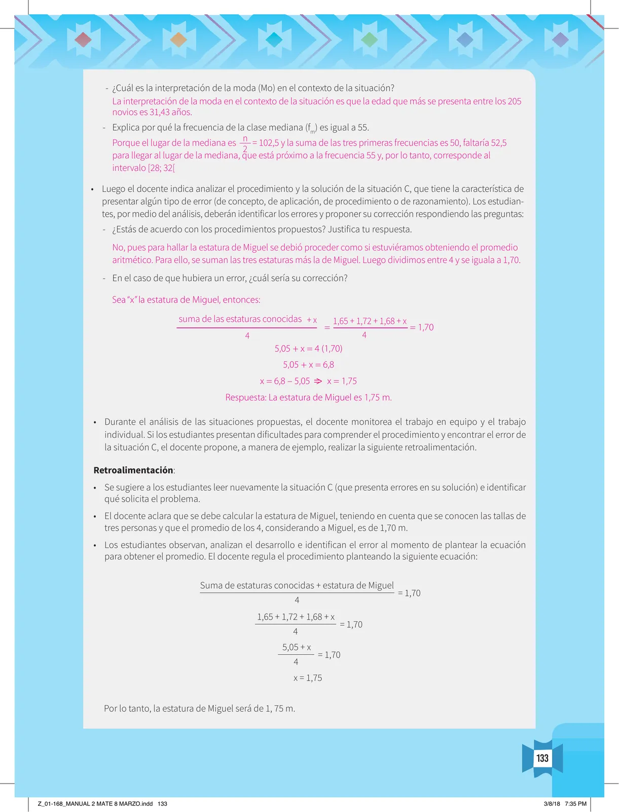 Página 135 de Resolvamos problemas 2 : manual para el docente 2018 · 2018