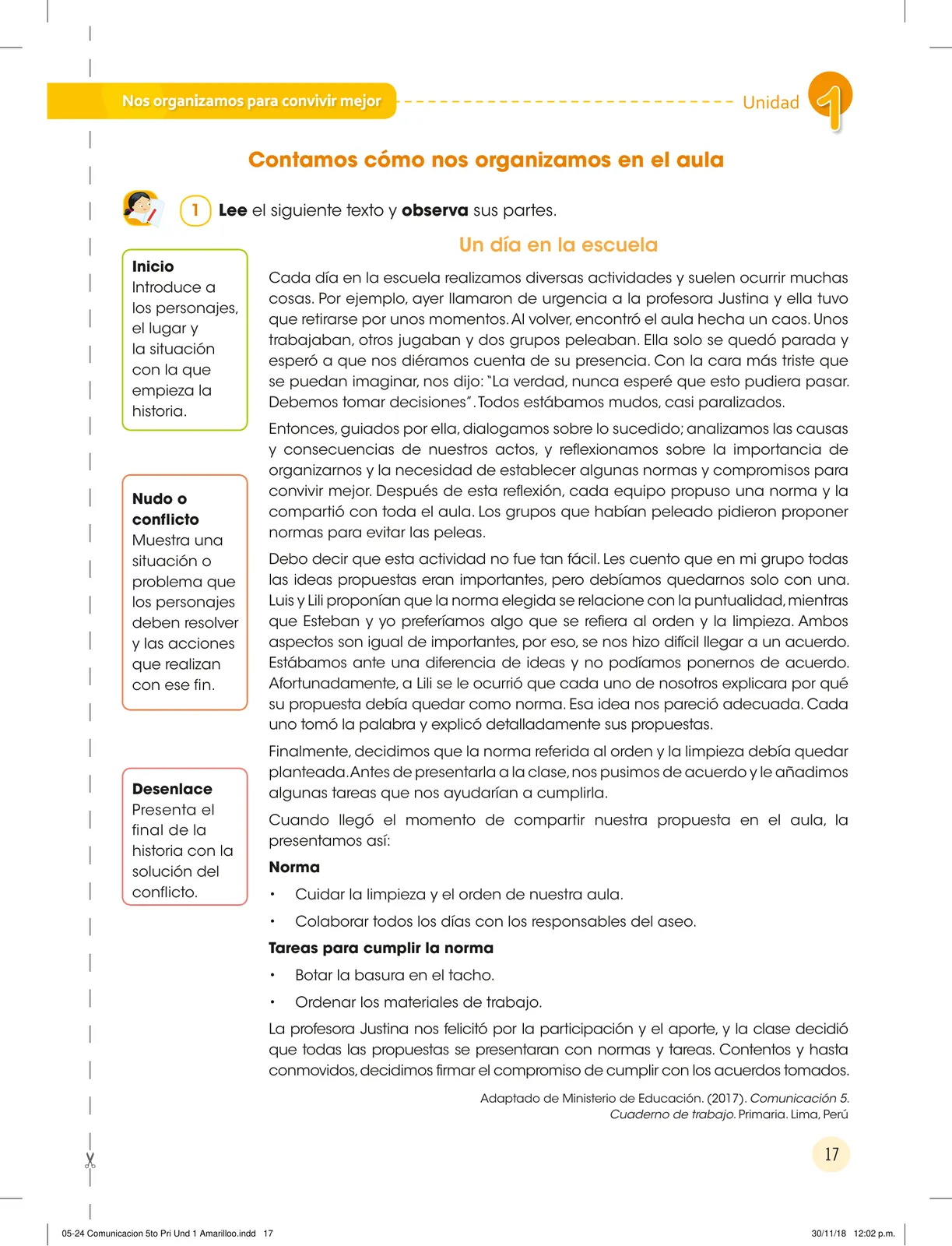 Miniatura página 19 de Comunicación : cuadernillo de trabajo 5 · 2018