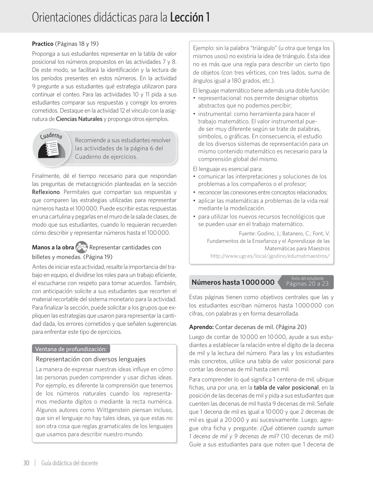 Página 36 de Matemática – Quinto Básico | Texto del Estudiante MINEDUC – Descargar PDF · 2024