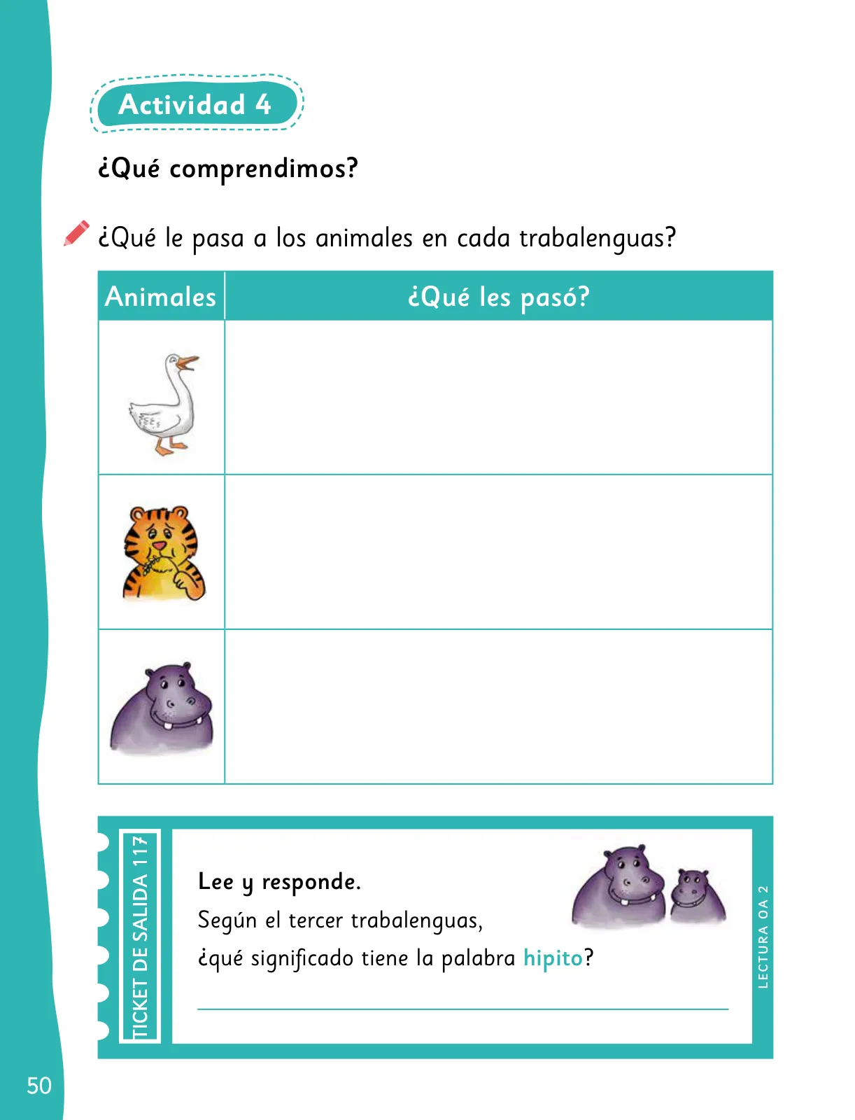 Página 52 de Lenguaje y Comunicación – Segundo Básico – Texto del Estudiante MINEDUC – Descargar PDF · 2024