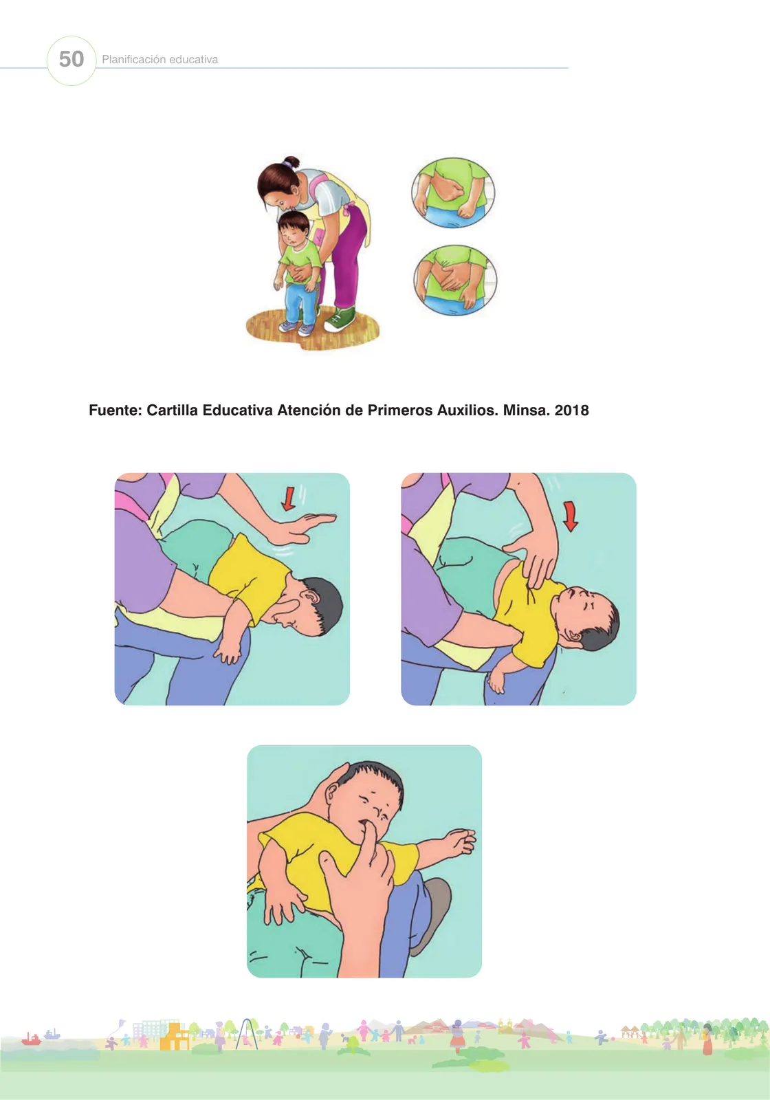 Página 52 de Orientaciones para el funcionamiento de las cunas y cunas jardín que brindan el servicio de educación y cuidado diurno con atención integral para niñas y niños de 12 a 36 meses : guía del servicio y protocolos · 2024