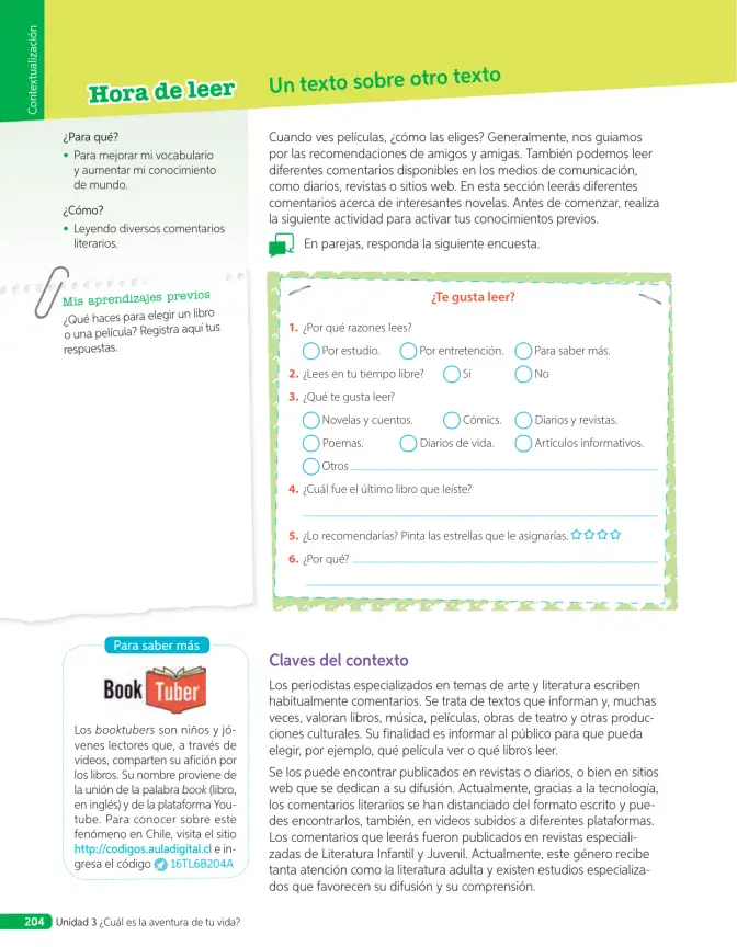 Página 115 de Lenguaje y Comunicación – Sexto Básico | Texto del Estudiante MINEDUC – Descargar PDF · 2024