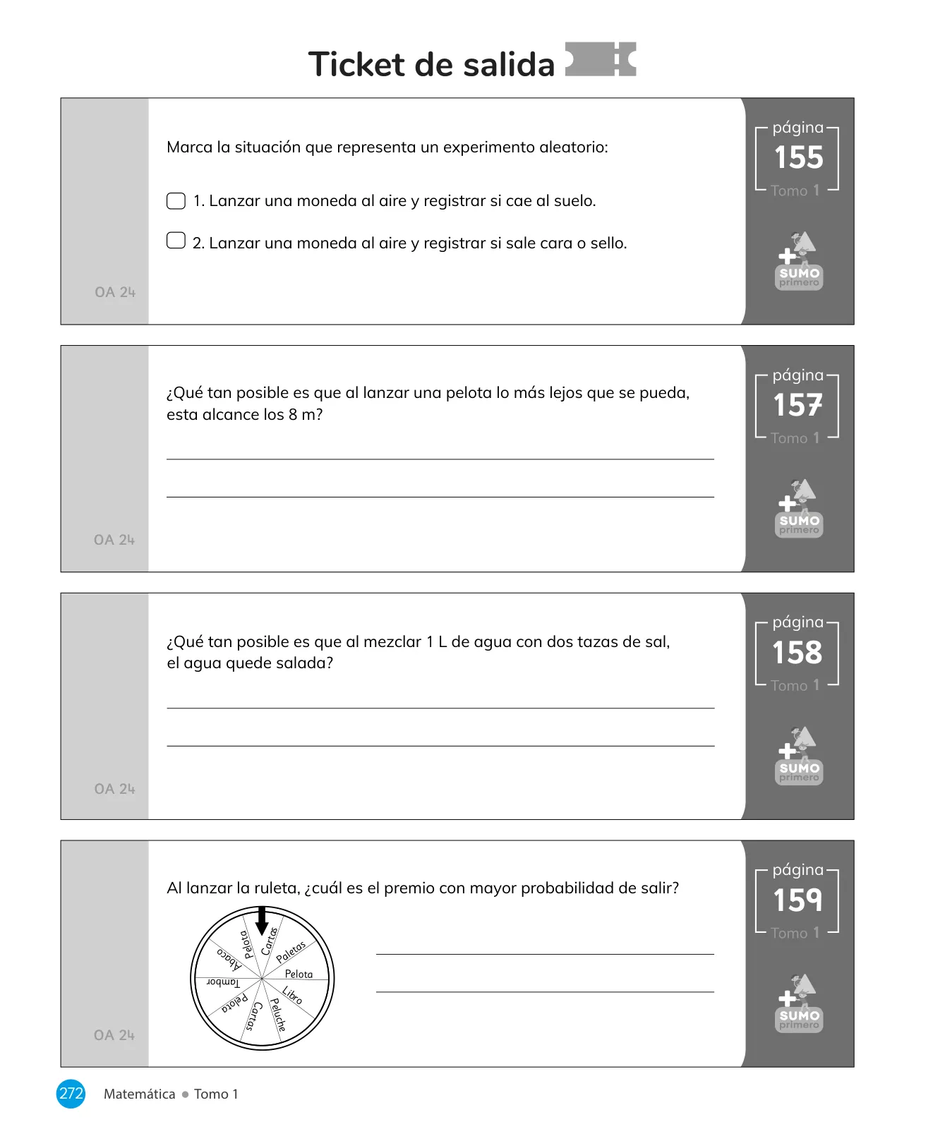 Página 274 de Sumo Primero – Quinto Básico | Texto del Estudiante MINEDUC – Descargar PDF · 2024