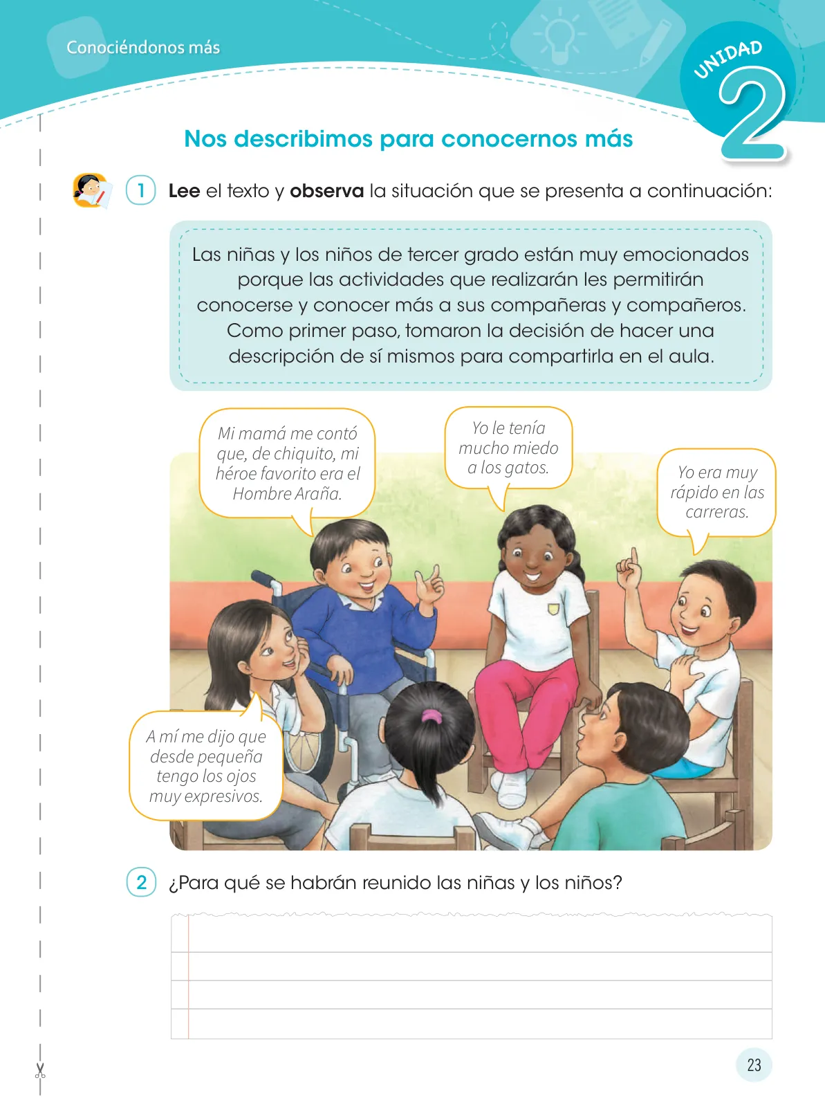 Miniatura página 25 de Comunicación 3 : cuaderno de trabajo para tercer grado de Educación Primaria 2019 · 2019
