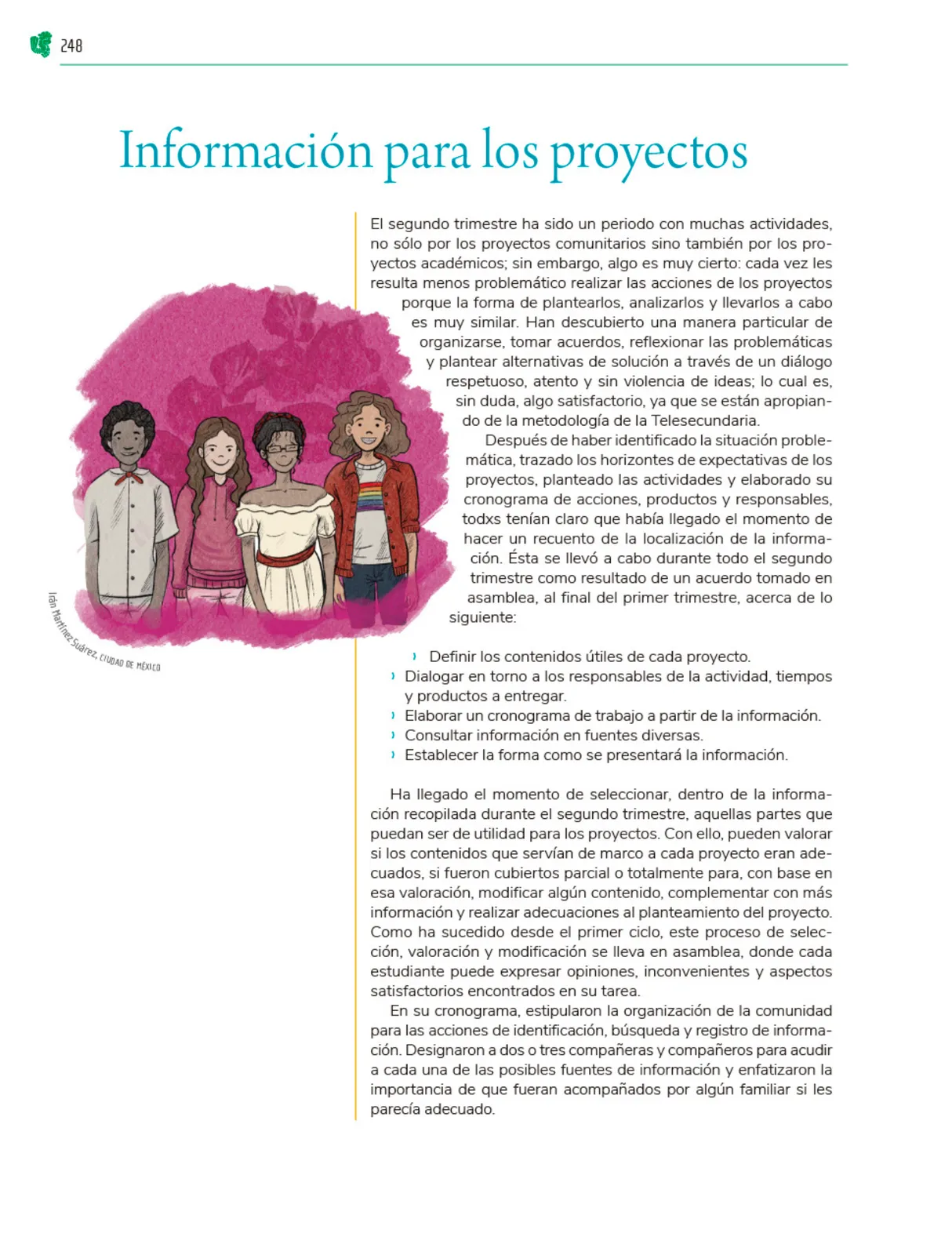 Página 249 de Colección Sk´asolil. Nuestro libro de Proyectos. Tomo II. Libro de Educación Telesecundaria Grado 2° Ciclo Escolar 2025 - 2026