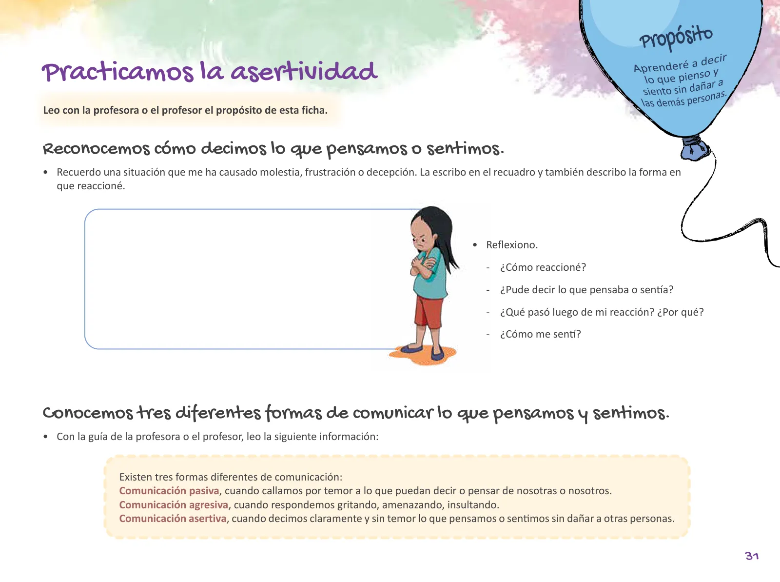 Página 33 de Cuadernillo de Tutoría 5 : quinto grado de Educación Primaria · 2021