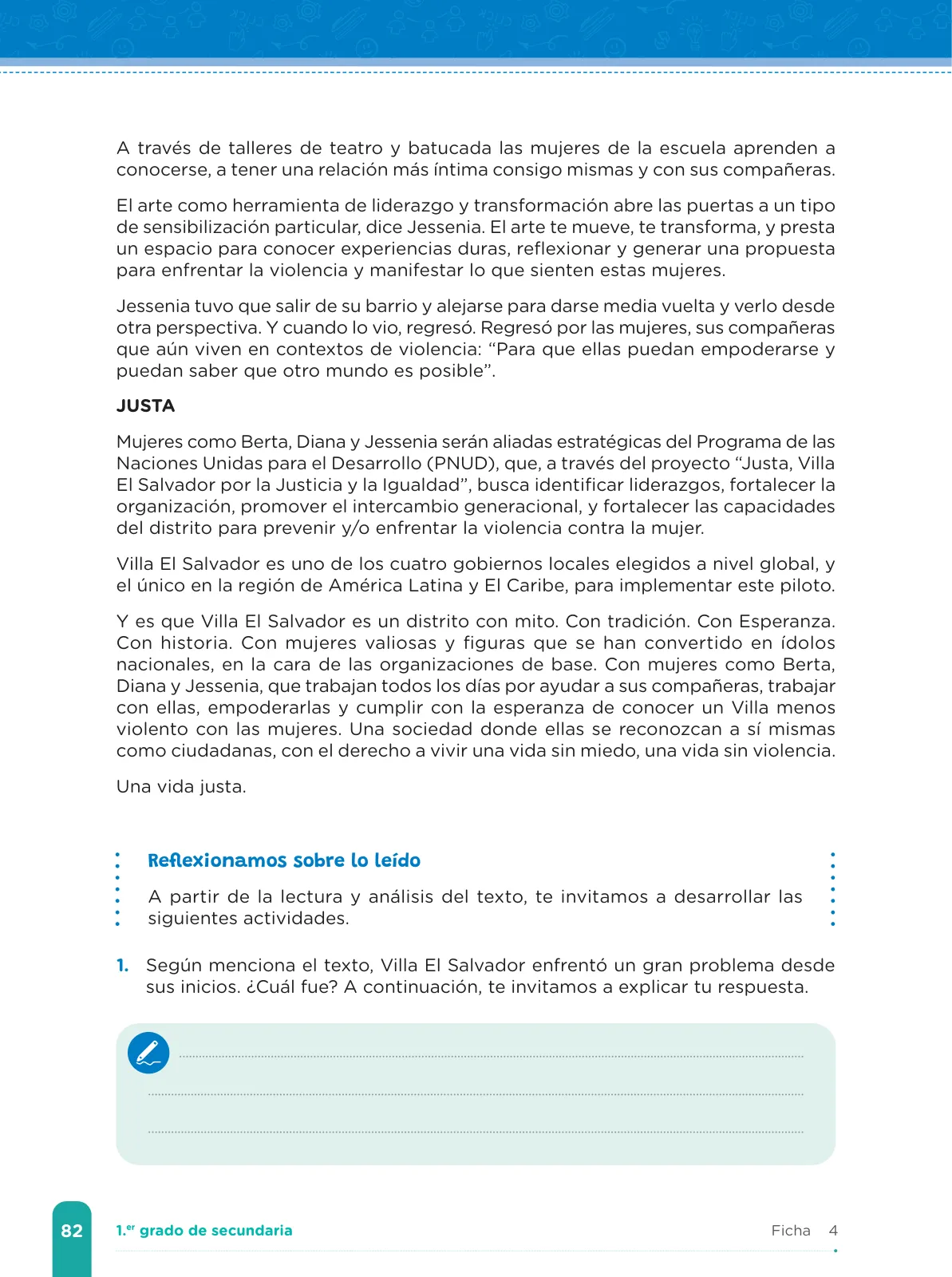 Miniatura página 84 de Fichas de aprendizaje de Comunicación 1 · 2024