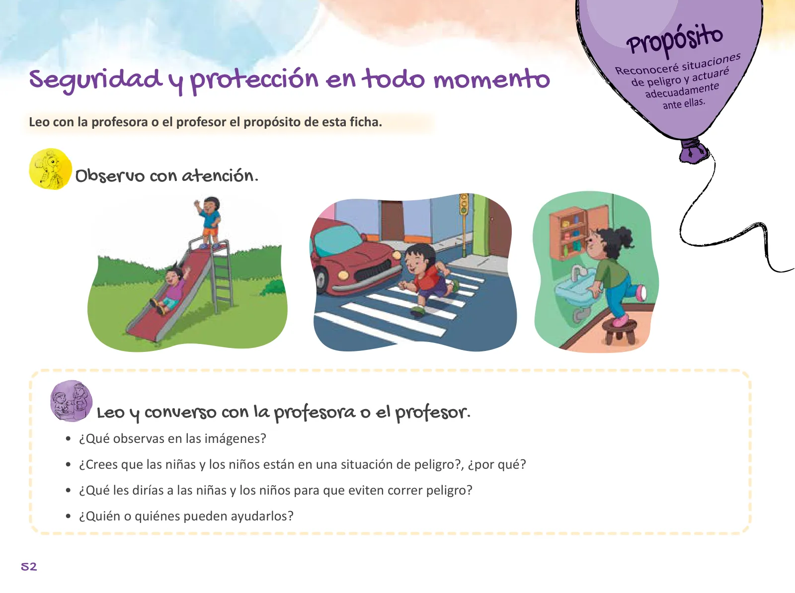 Página 54 de Cuadernillo de Tutoría 1 : primer grado de Educación Primaria · 2021
