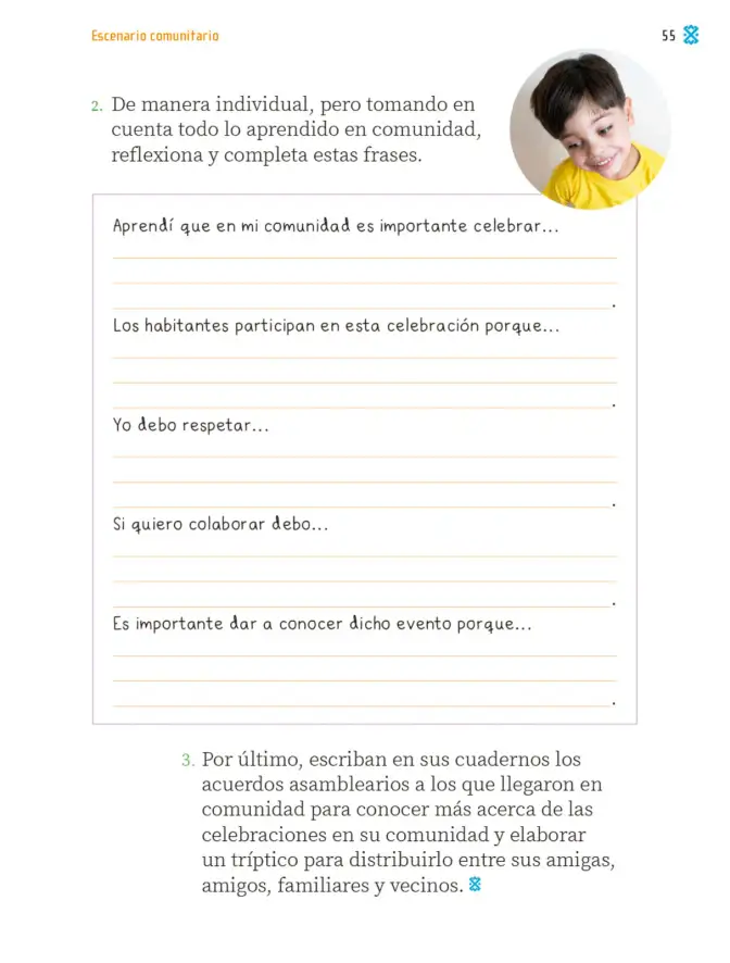 Página 58 de Proyectos Comunitarios. Libro de Educación Primaria Grado 2° Ciclo Escolar 2025 - 2026