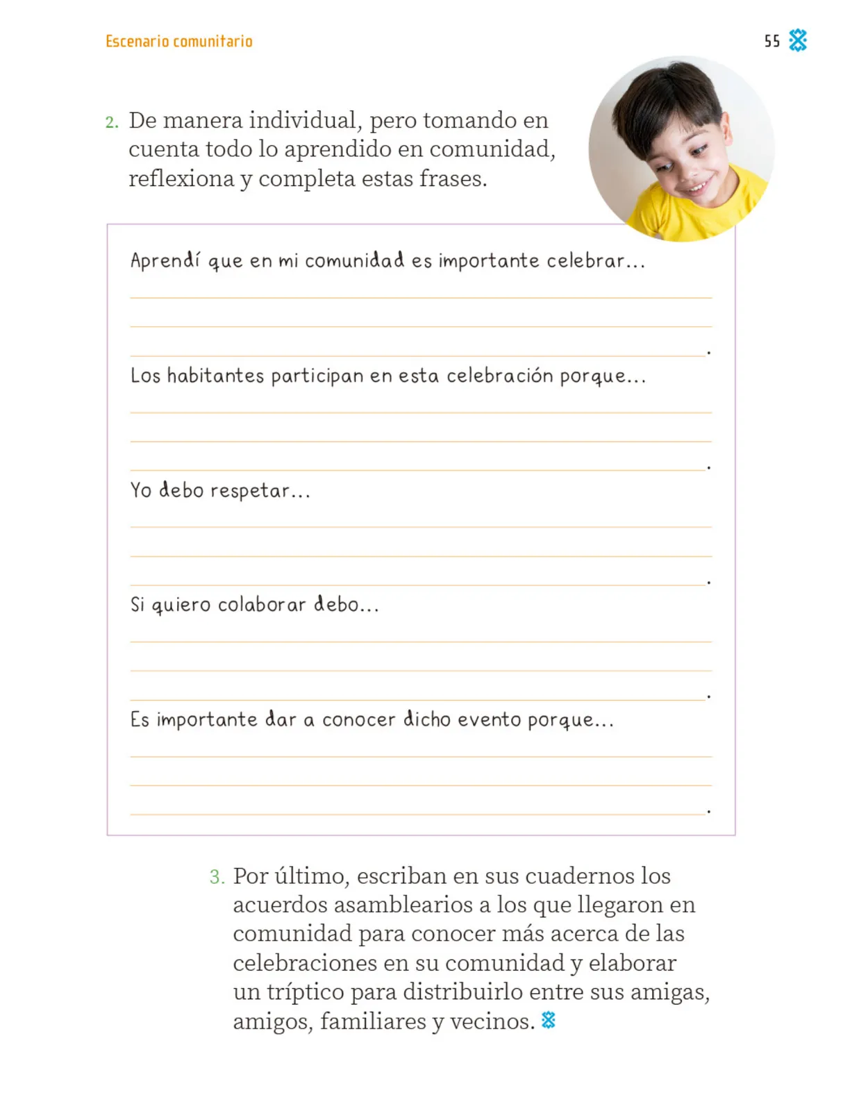 Miniatura página 58 de Proyectos Comunitarios.   Libro de Educación Primaria Grado 2°  Ciclo Escolar 2025 - 2026