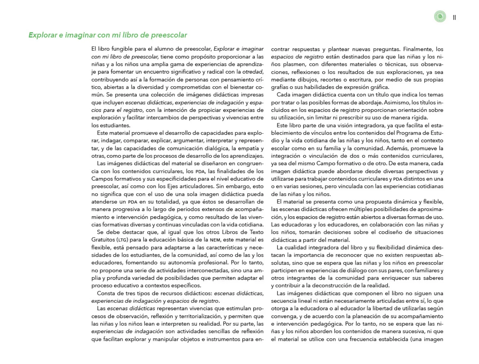 Página 12 de Posibilidades de trabajo para la acción transformadora y el codiseño. Ficheros. Fase 2  Libro de Educación Preescolar Grado 1°, 2°, 3°  Ciclo Escolar 2025 - 2026