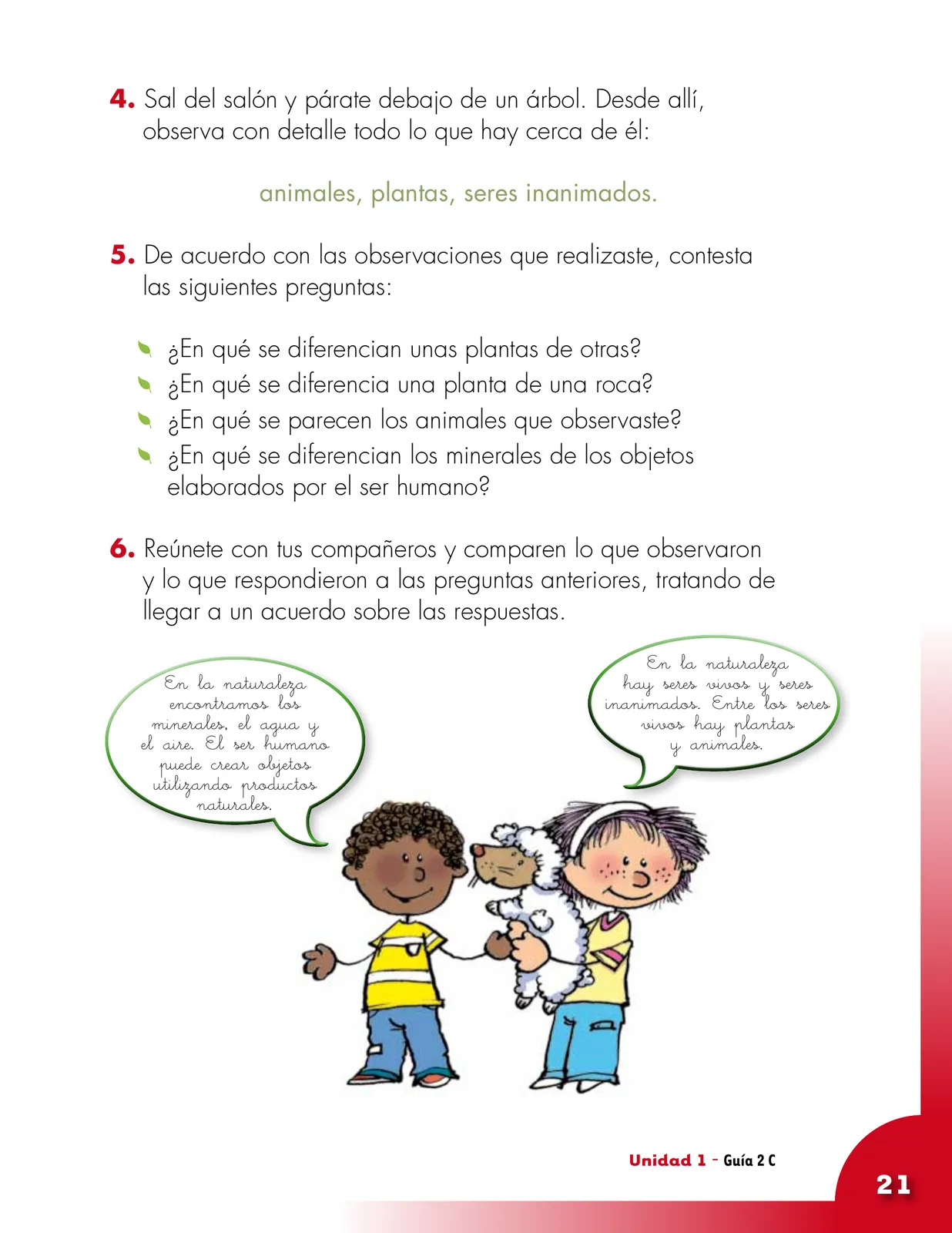 Página 21 de Ciencias Naturales 2° · Cartilla 01