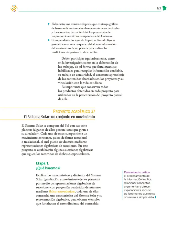 Página 122 de Colección Sk´asolil. Nuestro libro de Proyectos. Tomo III. Libro de Educación Telesecundaria Grado 2° Ciclo Escolar 2025 - 2026