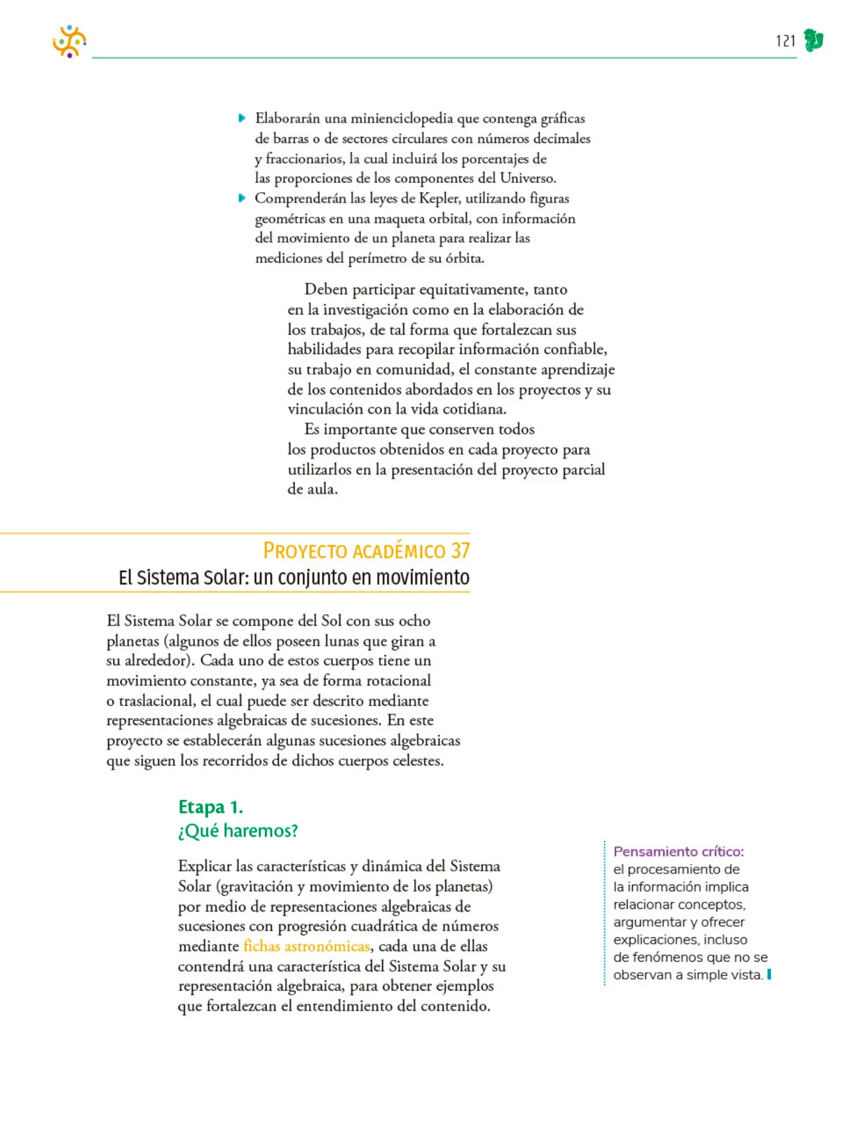 Miniatura página 122 de Colección Sk´asolil. Nuestro libro de Proyectos.  Tomo III.  Libro de Educación Telesecundaria Grado 2°  Ciclo Escolar 2025 - 2026