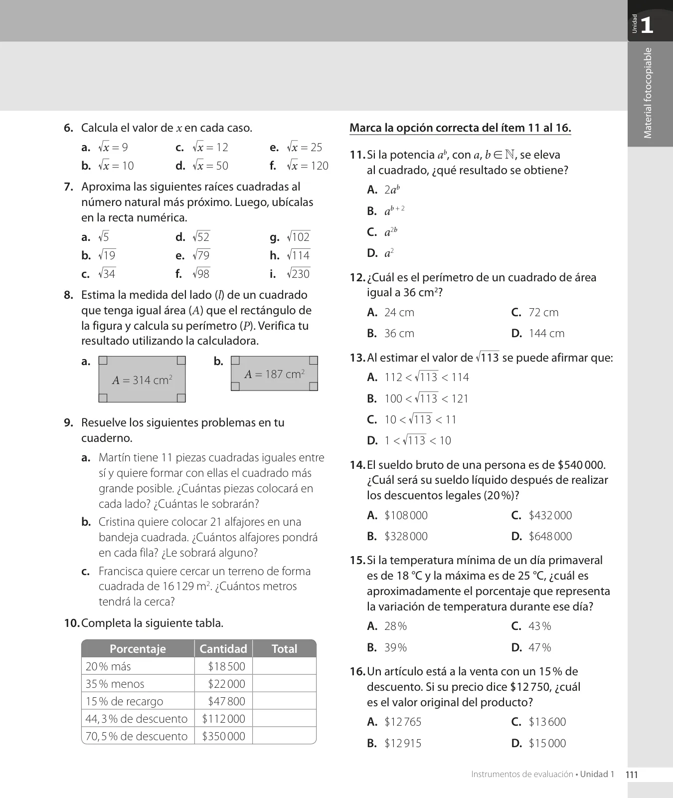 Miniatura página 113 de Matemática – Octavo Básico | Texto del Estudiante MINEDUC – Descargar PDF · 2024