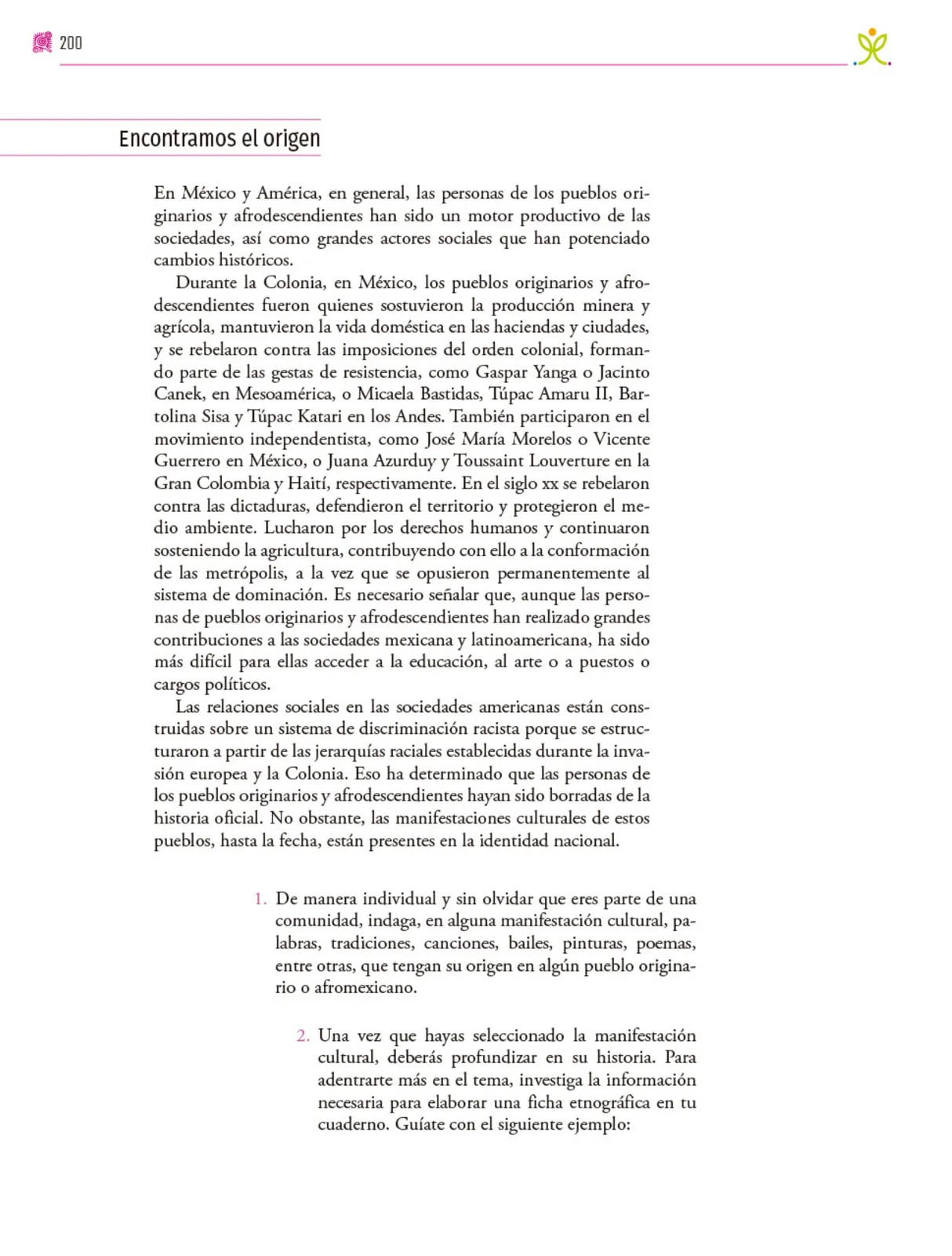 Miniatura página 201 de Colección Ximhai. Nuestro libro de proyectos.   Libro de Educación Secundaria Grado 1°  Ciclo Escolar 2025 - 2026