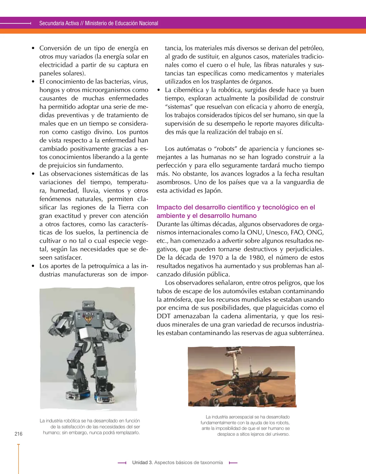 Página 216 de Ciencias Naturales 9° · Secundaria Activa