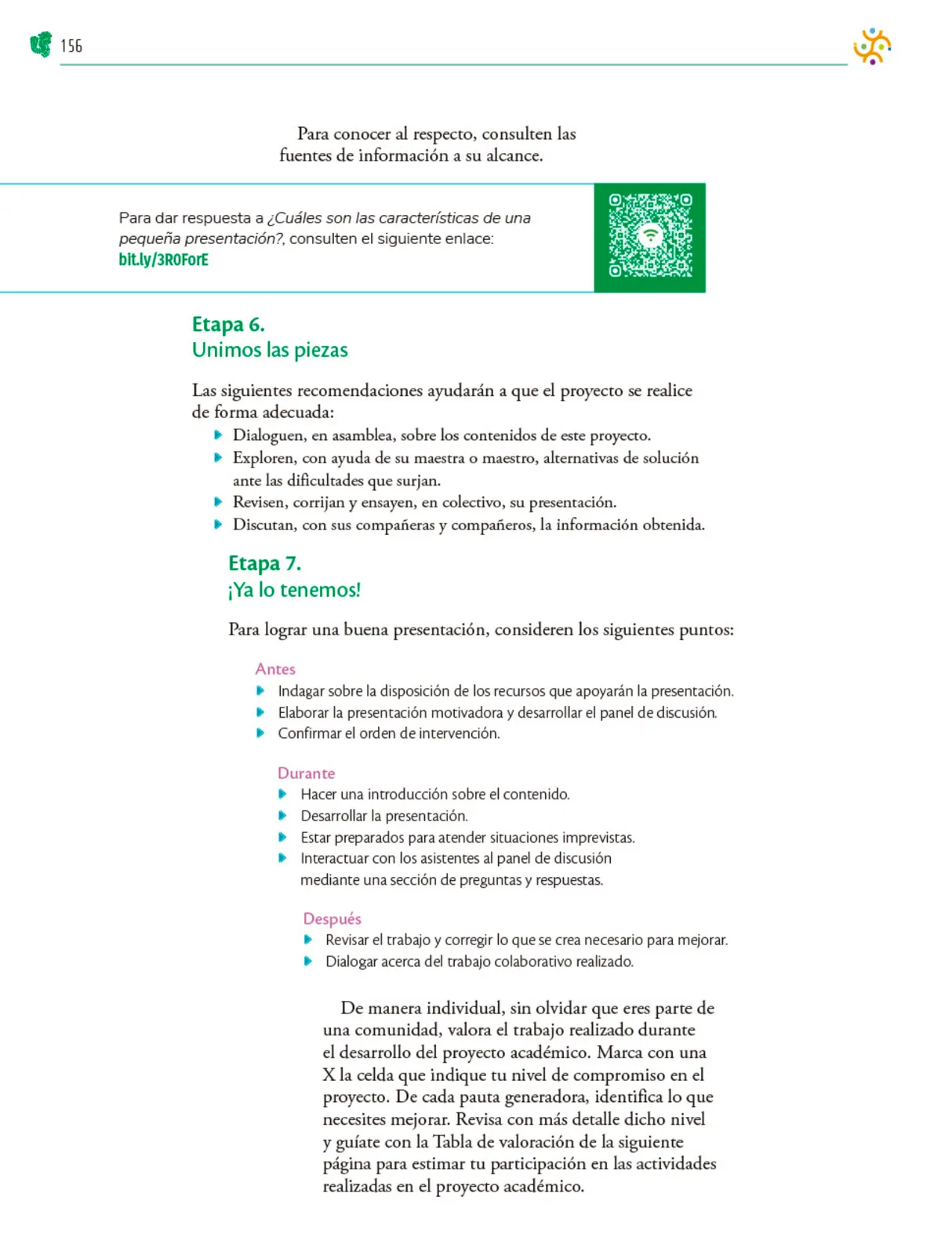 Miniatura página 157 de Colección Ximhai. Nuestro libro de Proyectos. Tomo I.   Libro de Educación Telesecundaria Grado 1°  Ciclo Escolar 2025 - 2026