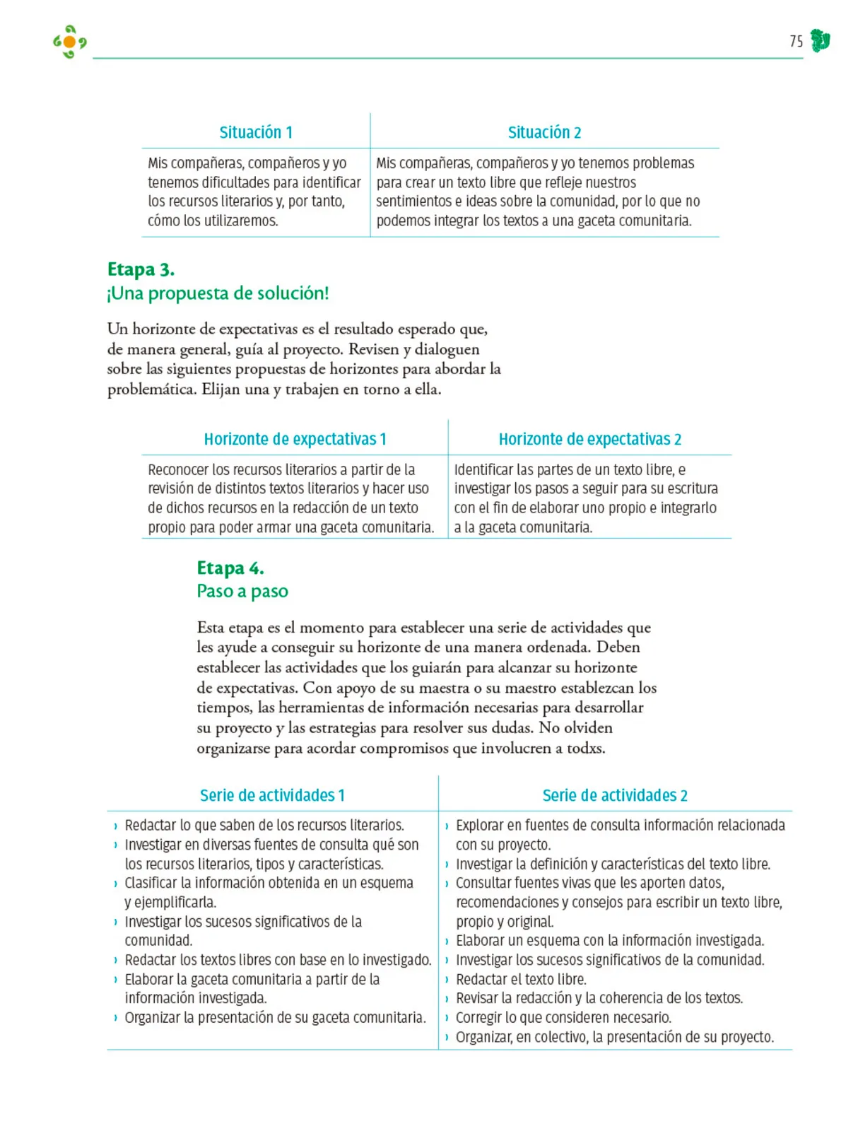 Página 76 de Colección Nanahuatzin. Nuestro libro de Proyectos. Tomo II. Libro de Educación Telesecundaria Grado 3° Ciclo Escolar 2025 - 2026