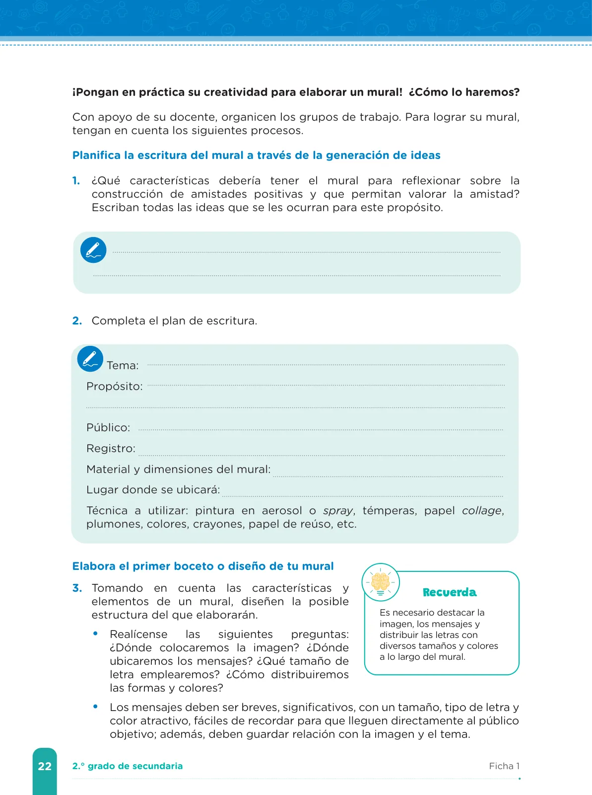 Página 24 de Fichas de aprendizaje de Comunicación 2 · 2024