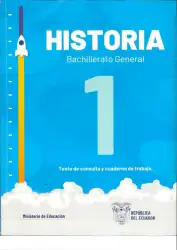Portada de Historia 1 BGU · 2025