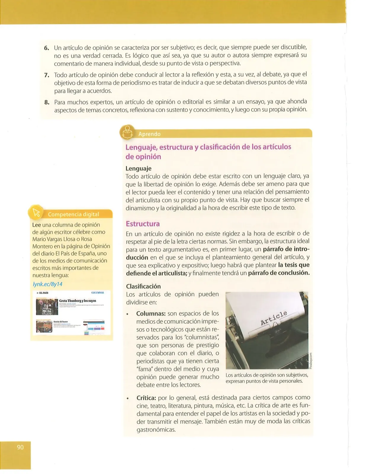 Página 90 de Lengua Y Literatura 8° · Egb 8 Lengua Y Literatura 2025 · 2025