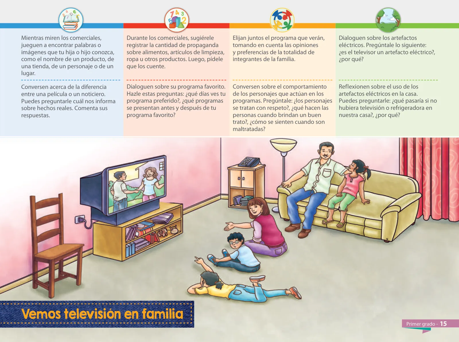 Miniatura página 17 de Aprendemos juntos en familia : guía dirigida a madres y padres. Primer grado de Educación Primaria · 2019