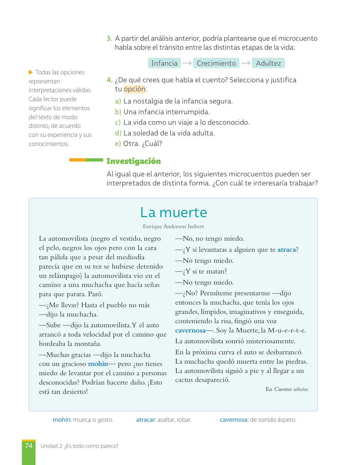 Página 76 de Lengua y Literatura – Octavo Básico | Texto del Estudiante MINEDUC – Descargar PDF · 2024