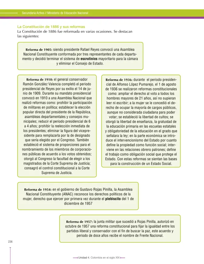 Página 236 de Ciencias Sociales 8° · Secundaria Activa