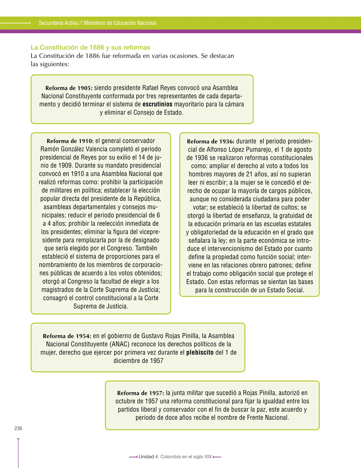 Miniatura página 236 de Ciencias Sociales 8° · Secundaria Activa