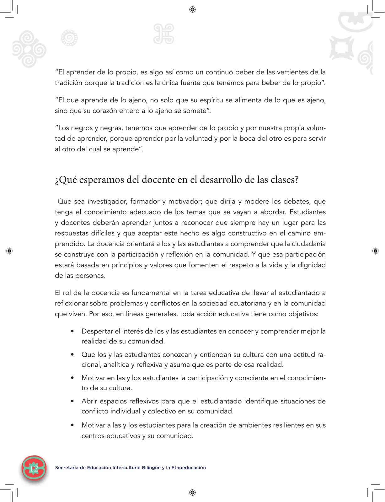Página 14 de Etnoeducacion · 6 EGB · 2024