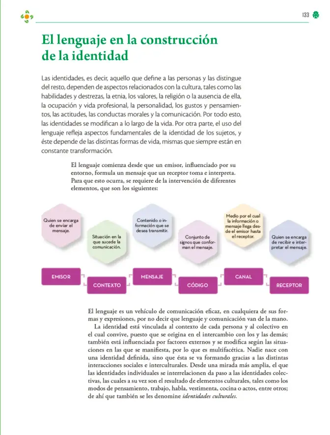 Página 134 de Colección Ximhai. Lenguajes. Libro de Educación Telesecundaria Grado 1° Ciclo Escolar 2025 - 2026
