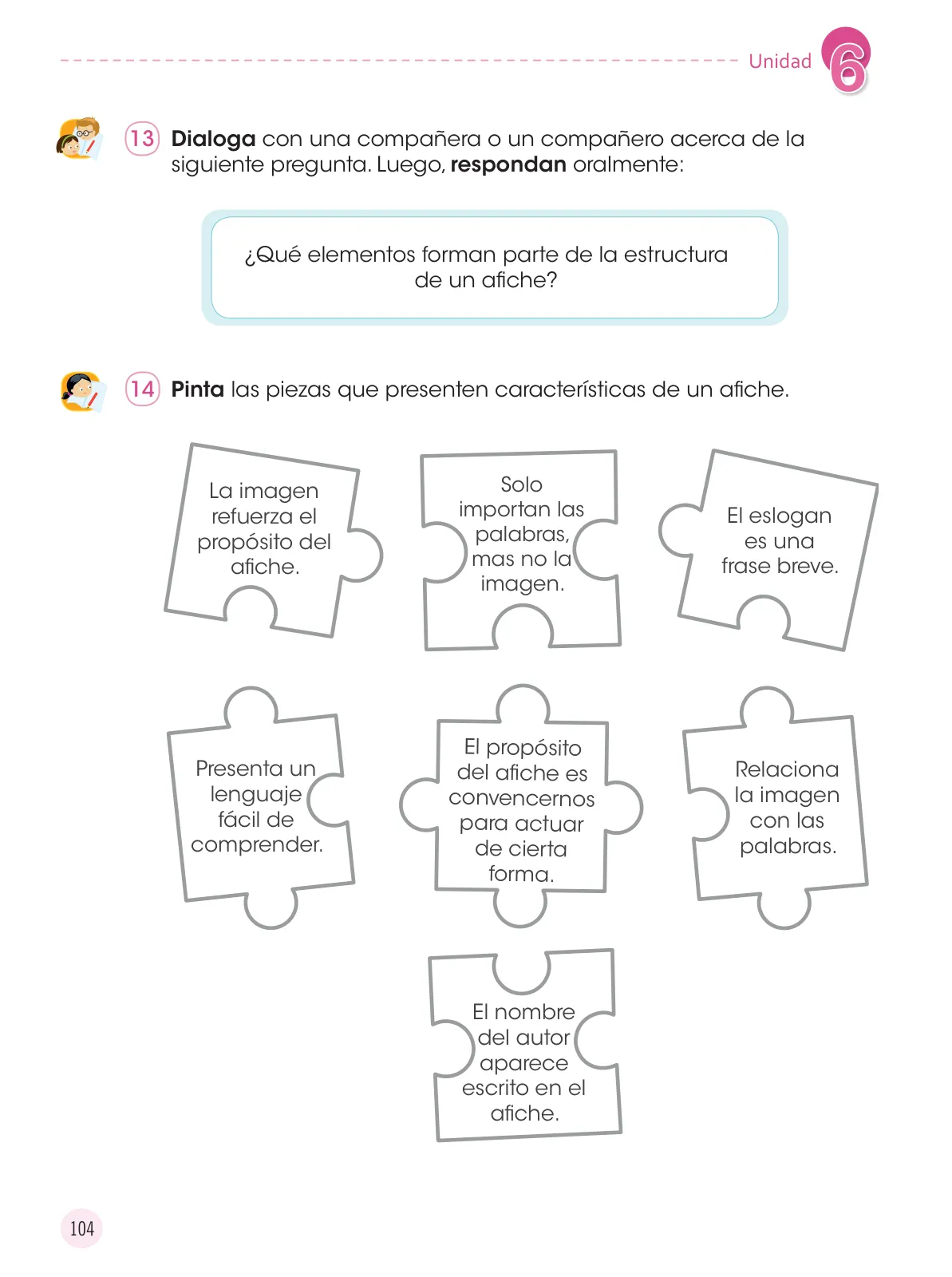 Miniatura página 106 de Comunicación 3 : cuaderno de trabajo para tercer grado de Educación Primaria 2019 · 2019