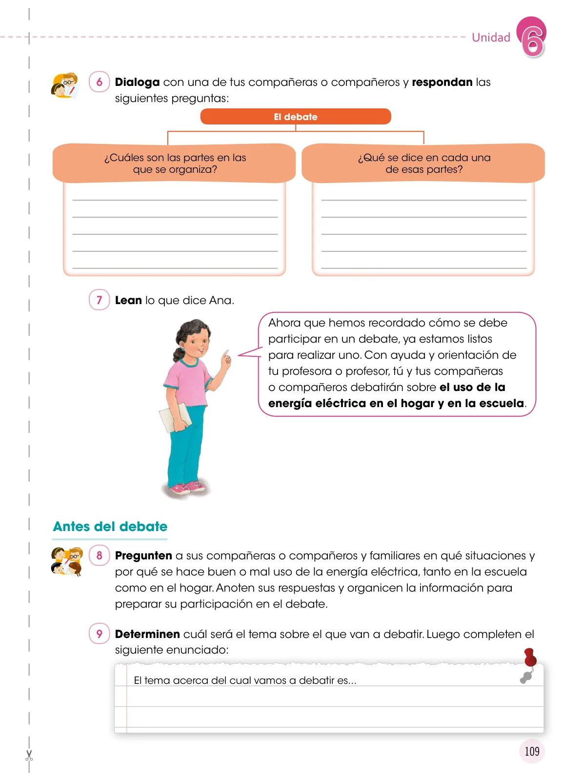 Página 110 de Comunicación 6 : cuaderno de trabajo para sexto grado de Educación Primaria 2019 · 2019
