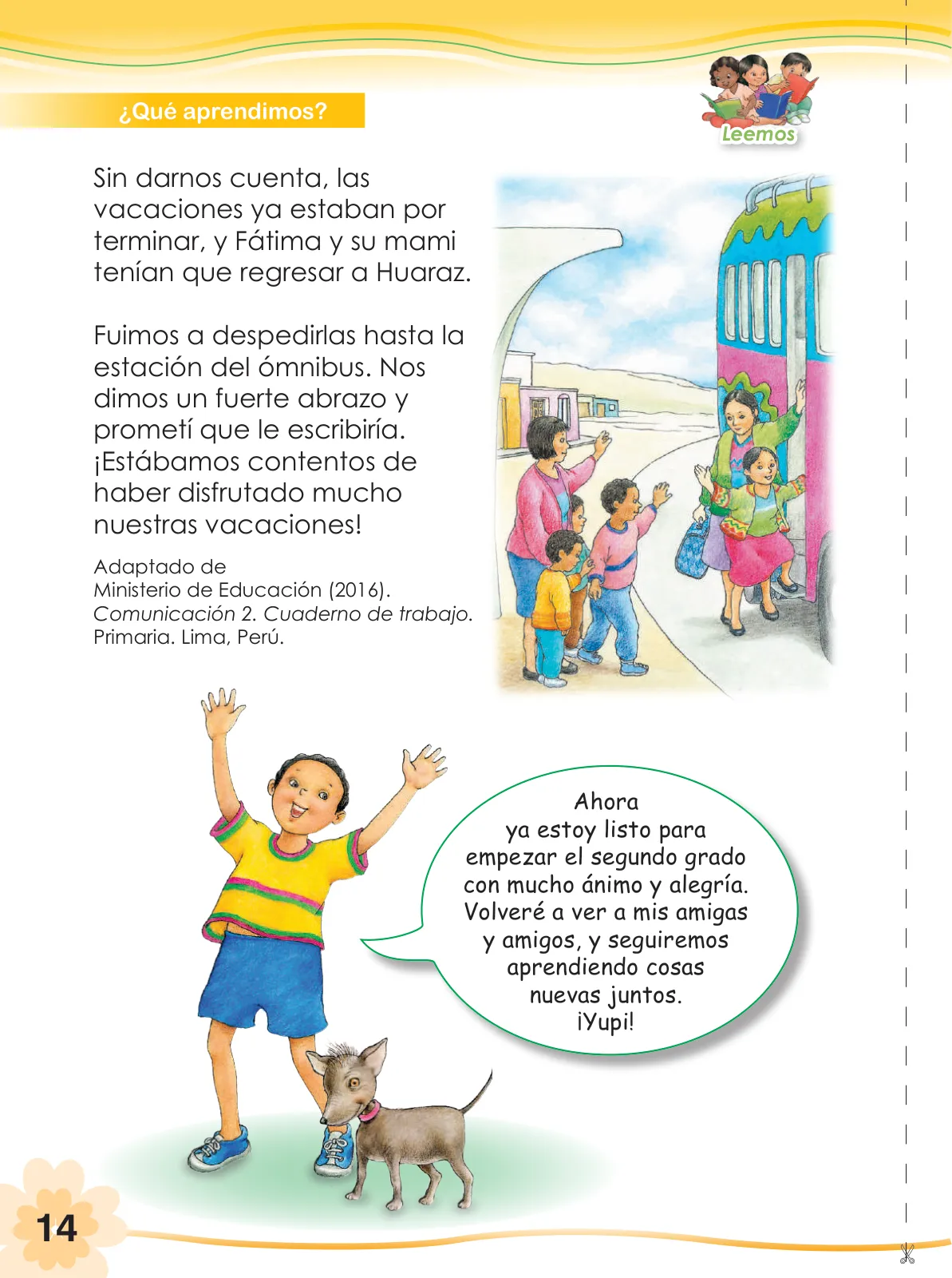 Miniatura página 16 de Comunicación 2 : cuaderno de trabajo para segundo grado de Educación Primaria 2019 · 2019