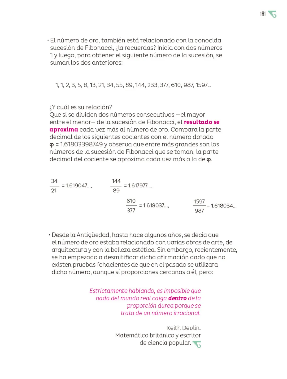 Miniatura página 182 de Múltiples lenguajes.   Libro de Educación Primaria Grado 5°  Ciclo Escolar 2025 - 2026