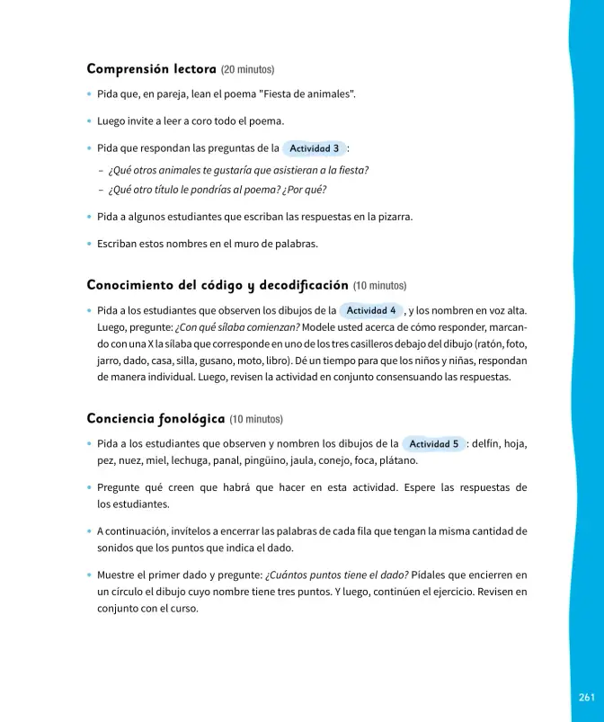 Página 262 de Lenguaje y Comunicación – Primero Básico | Texto del Estudiante MINEDUC – Descargar PDF · 2024