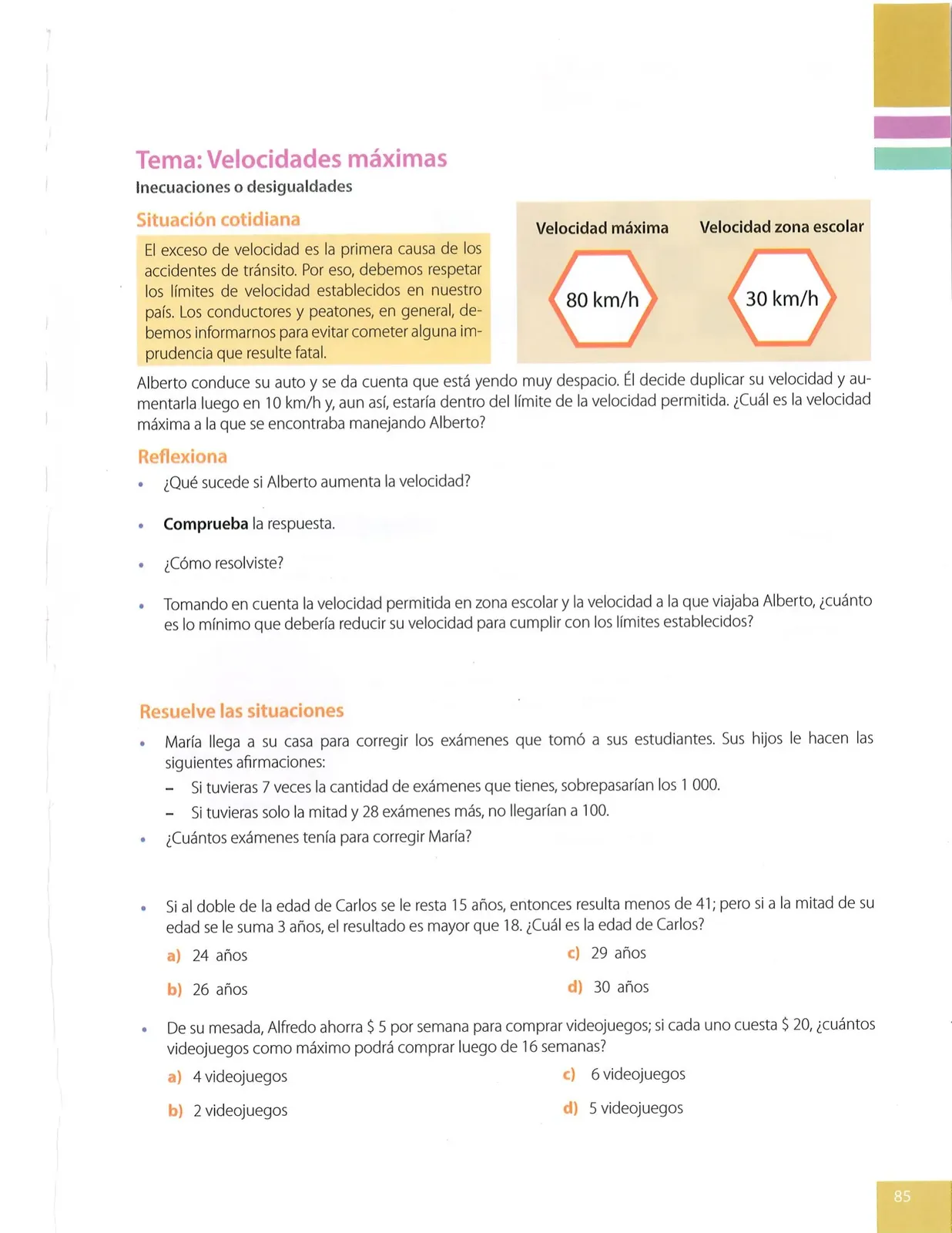 Página 85 de Matematica · 8 EGB · 2025