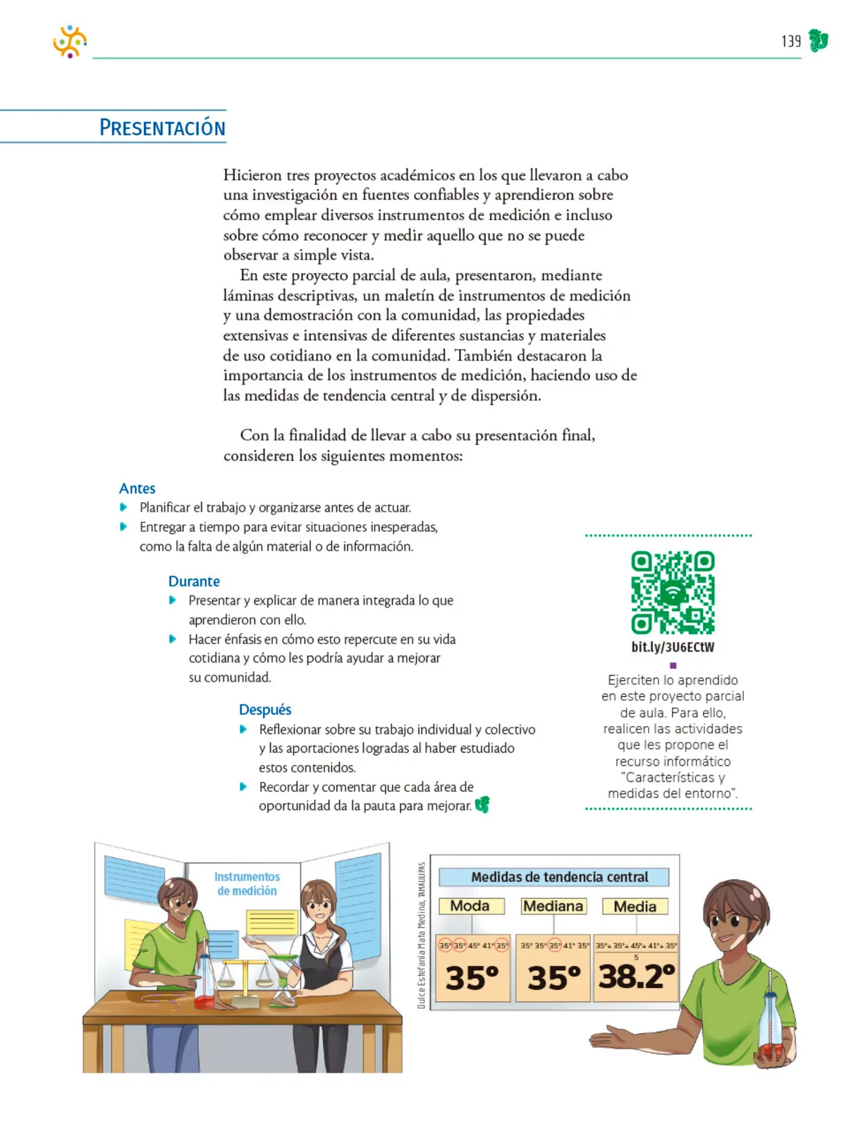 Página 140 de Colección Nanahuatzin. Nuestro libro de Proyectos. Tomo I.   Libro de Educación Telesecundaria Grado 3°  Ciclo Escolar 2025 - 2026