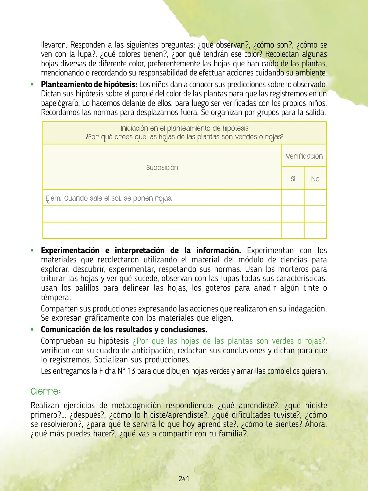 Miniatura página 243 de Agenda pedagógica 2017-2018 para docentes de II Ciclo de Instituciones de nivel de Educación Inicial · 2017