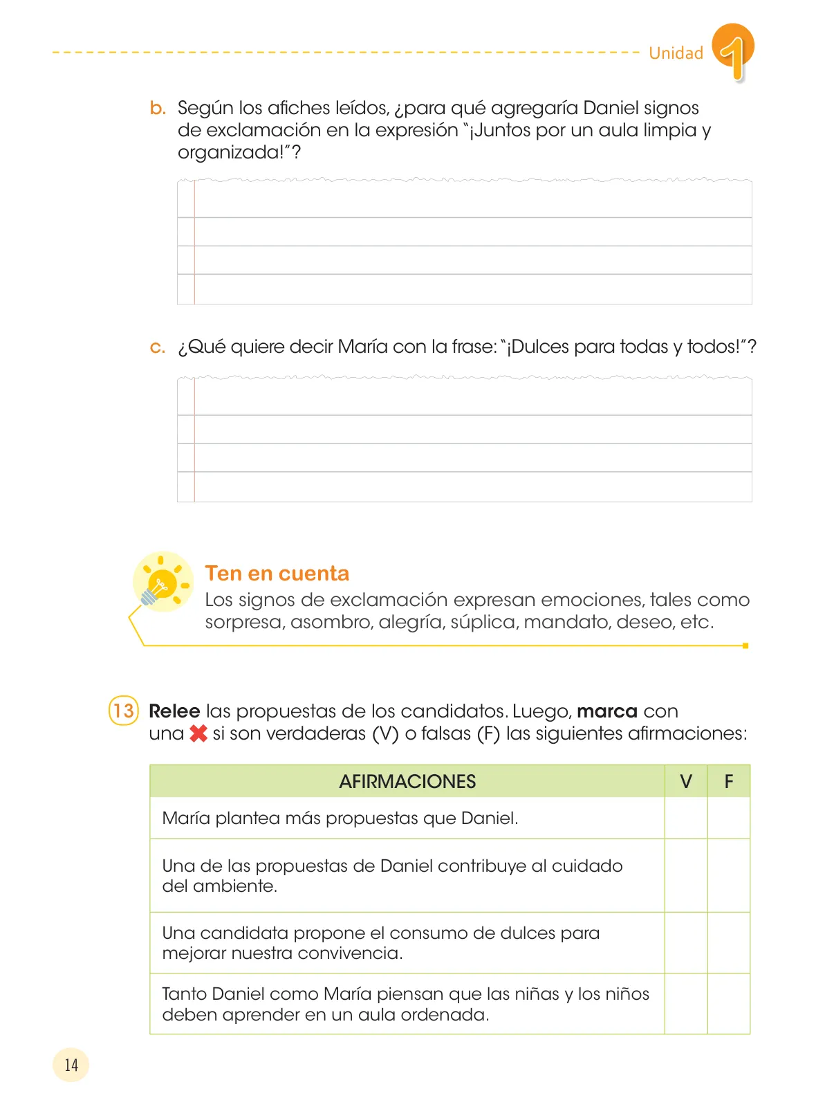 Miniatura página 16 de Comunicación 4 : cuaderno de trabajo para cuarto grado de Educación Primaria 2019 · 2019