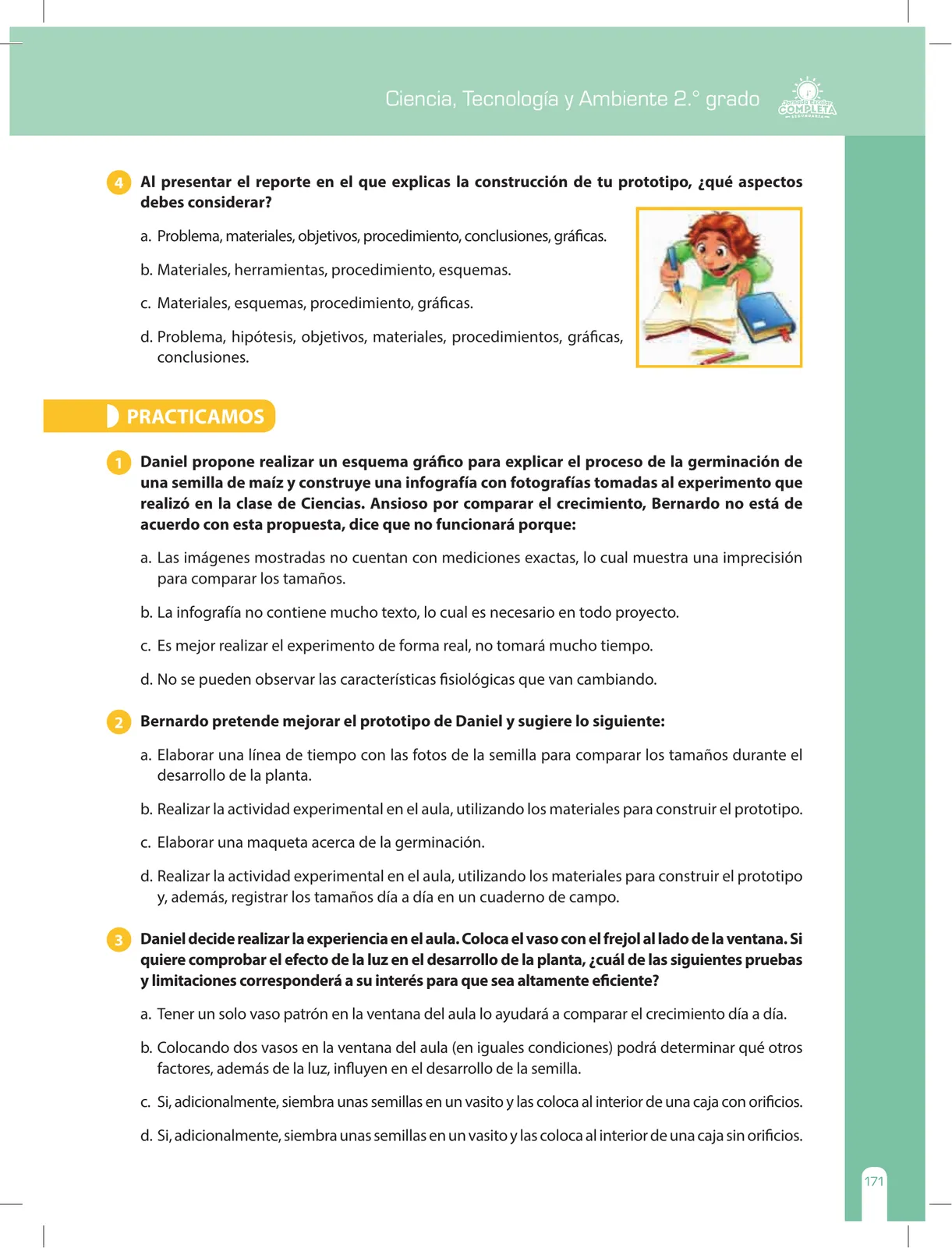 Miniatura página 171 de Ciencia, Tecnología y Ambiente 2 : cuaderno de reforzamiento pedagógico - JEC · 2016