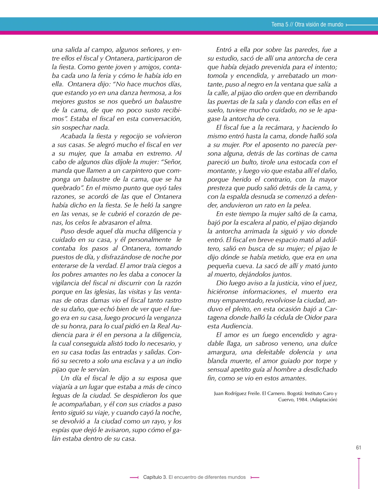 Página 61 de Lenguaje 8° · Secundaria Activa