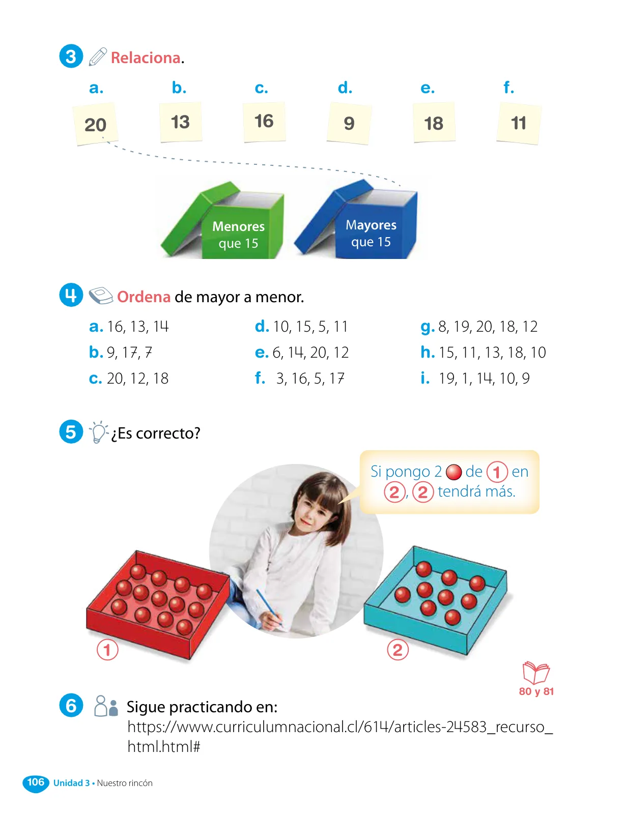 Página 108 de Matemática – Primero Básico | Texto del Estudiante MINEDUC – Descargar PDF · 2024