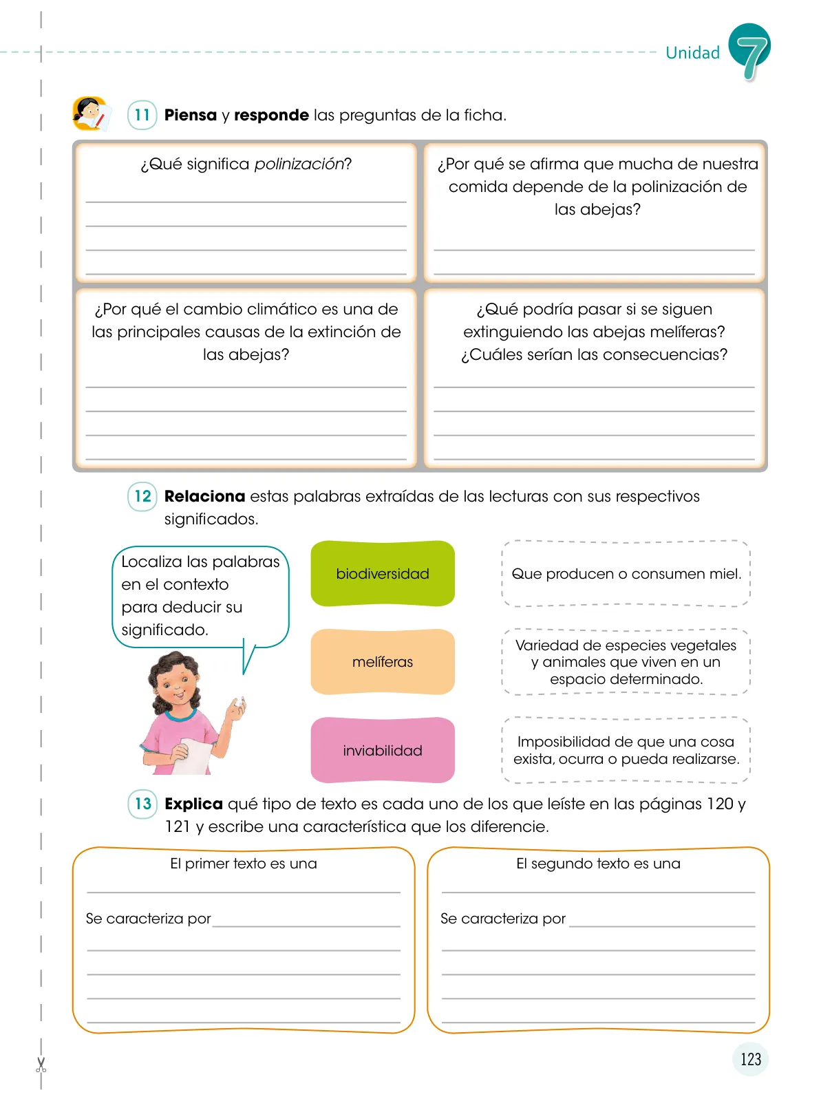 Miniatura página 124 de Comunicación 6 : cuaderno de trabajo para sexto grado de Educación Primaria 2019 · 2019