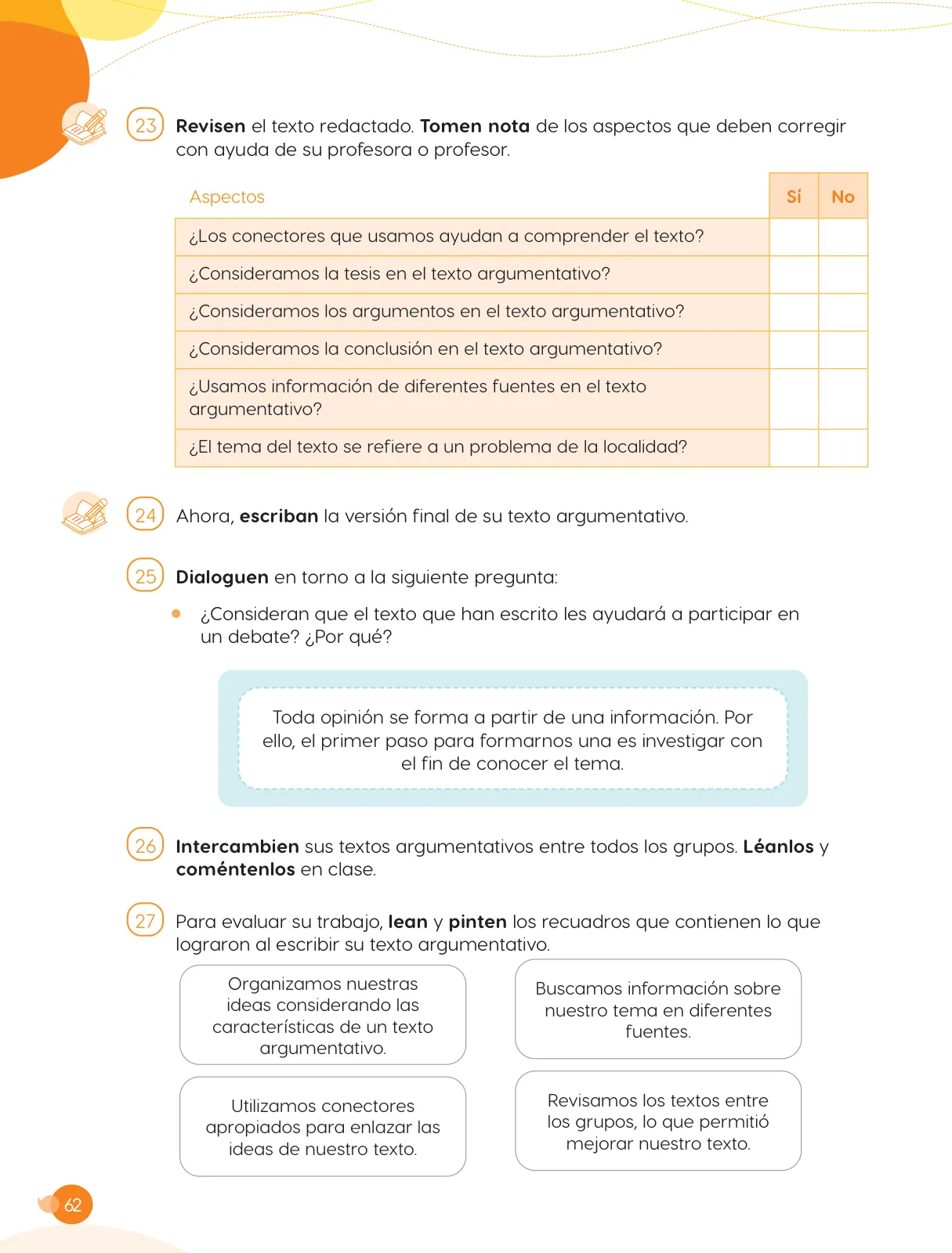 Página 64 de Cuadernillo de Comunicación 5. Quinto grado de Primaria · 2024
