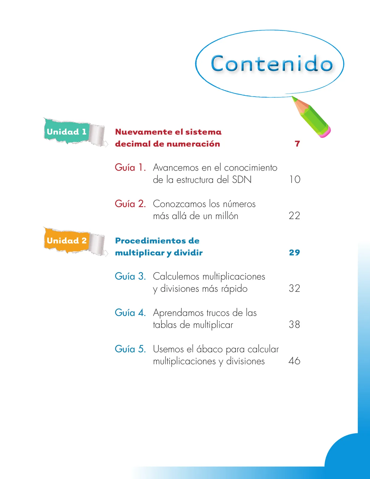 Miniatura página 5 de Matematica 4° · Cartilla 01
