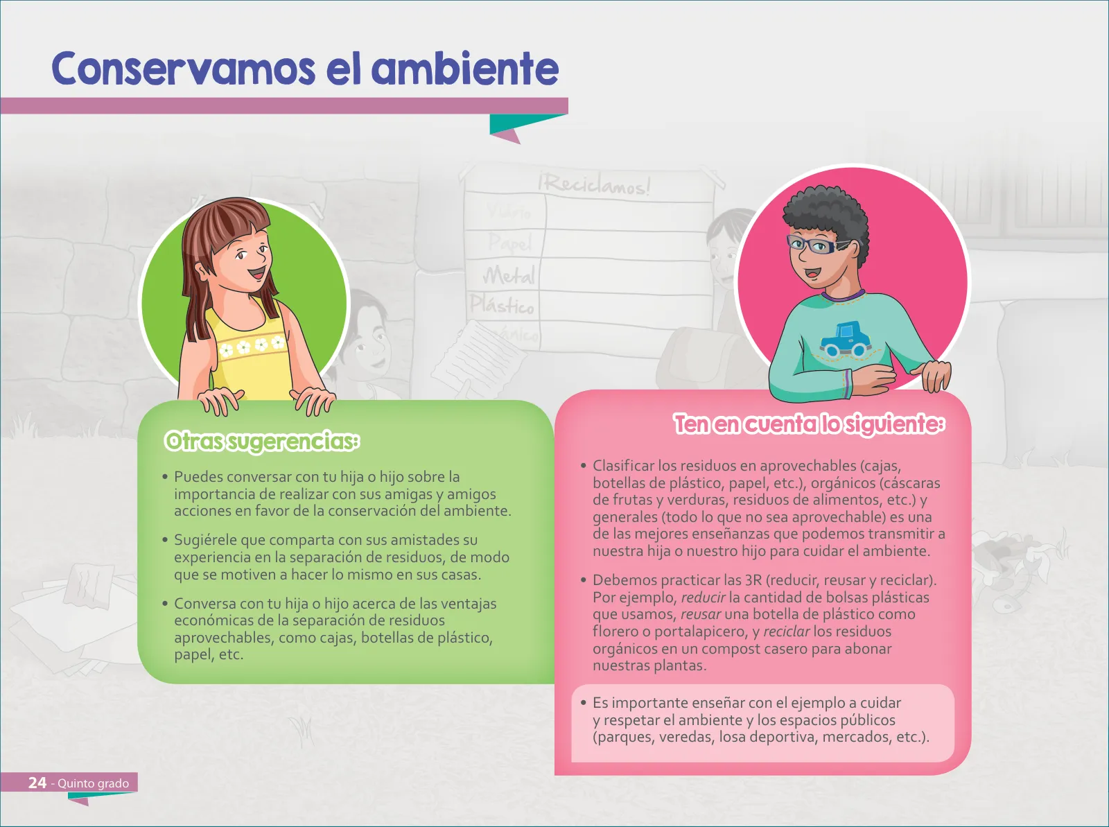 Miniatura página 26 de Aprendemos juntos en familia : guía dirigida a madres y padres. Quinto grado de Educación Primaria · 2019