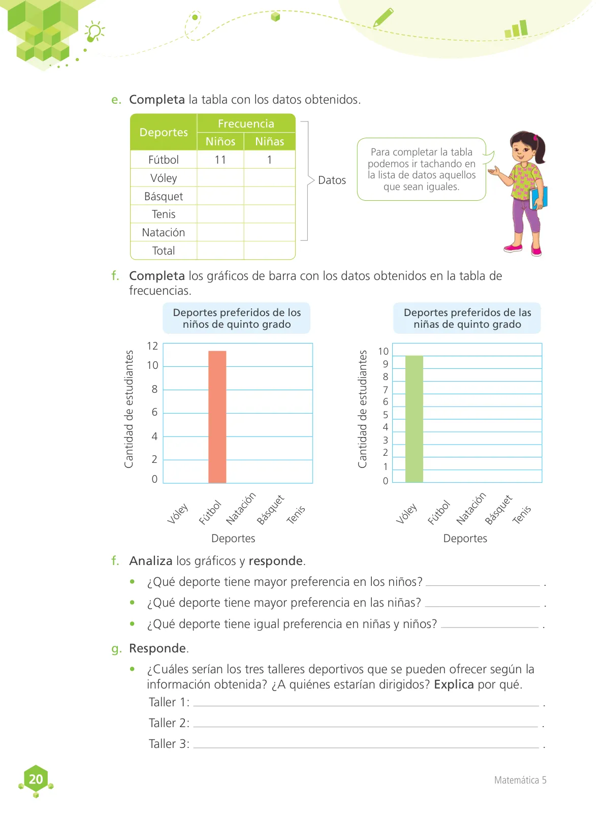 Página 21 de Matemática 5 : cuaderno de trabajo para quinto grado de Educación Primaria 2018 · 2018