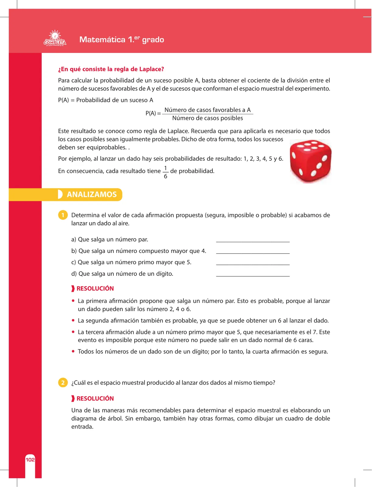Página 102 de Matemática 1 : cuaderno de reforzamiento pedagógico - JEC · 2016